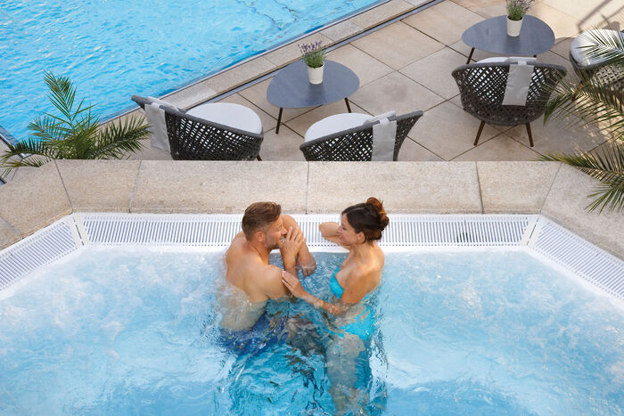 Hot-Whirlpool im Wellnesshotel Jagdhof